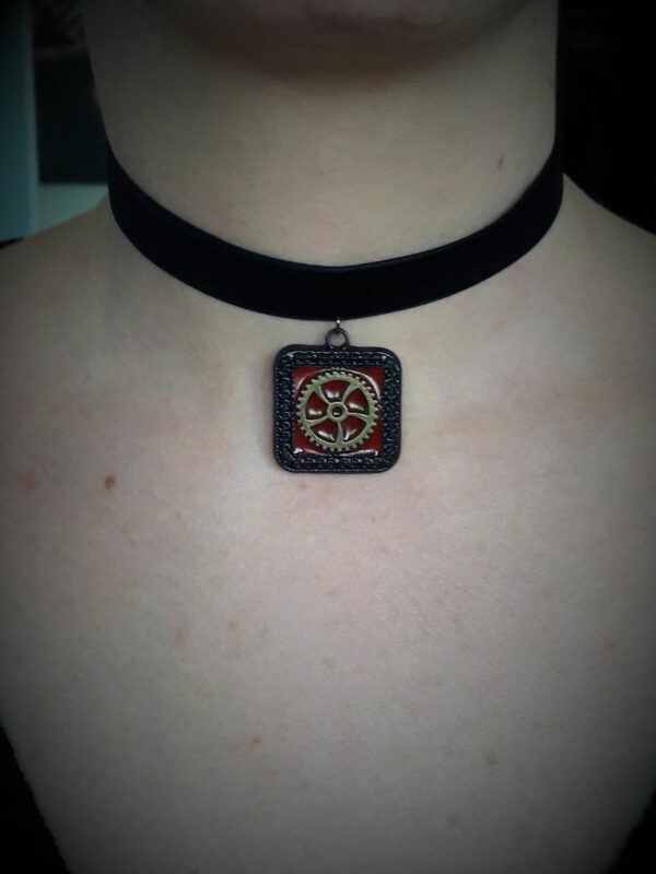 Choker steampunk Rouage 1 – Image 3