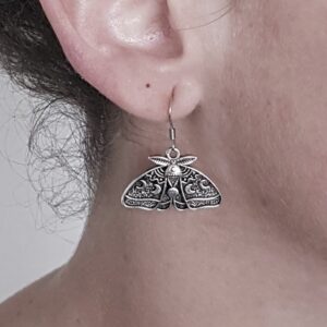 Boucles d'oreilles papillon de nuit