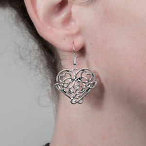 Boucles d'oreilles coeur celtique