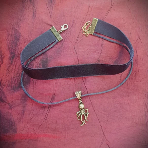 Collier choker à double rang Kraken