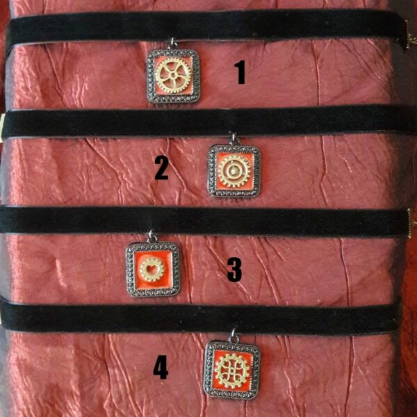 Choker steampunk Rouage 2 – Image 2