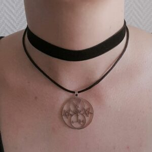 Collier multi-rang sigil de Lilith et Lucifer