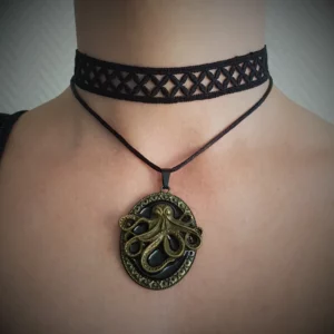 Collier ras de cou à double rang Kraken