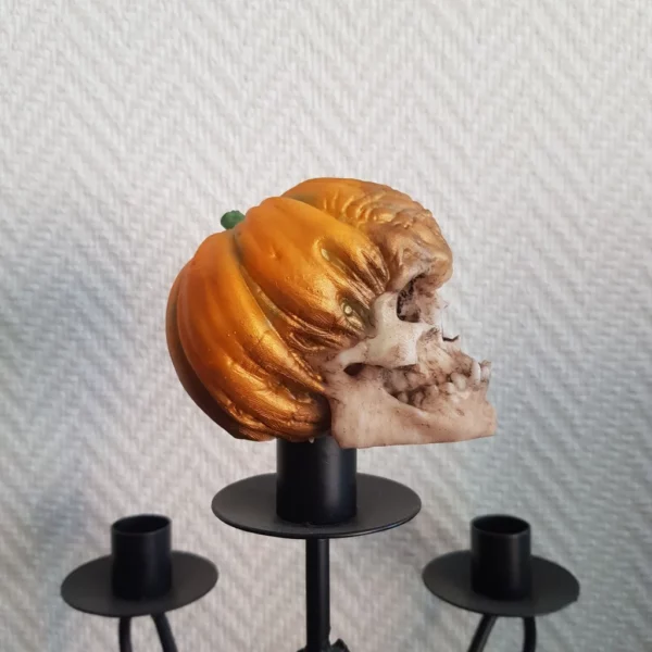 Crâne décoratif pour Halloween de démon citrouille