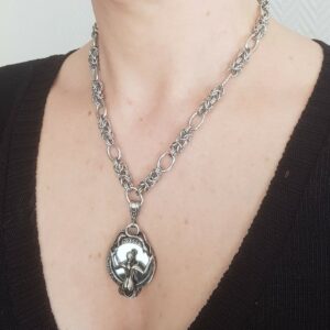 Collier Death Mirror, en acier inoxydable 2