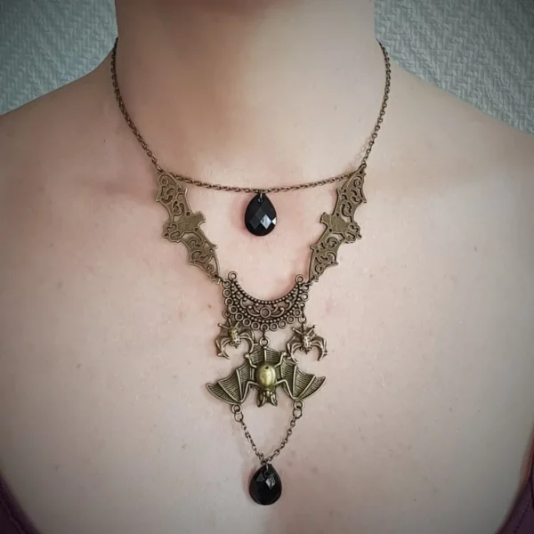 Collier chauve-souris Loving darkness