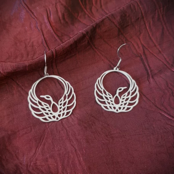Collier Pendentif Phoenix En Acier Inoxydable Plaqué Or – Bijou Unisexe, Chaîne Ajustable 51-80 Cm, Style Géométrique