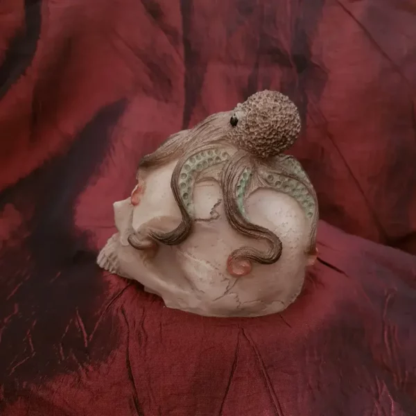 Crâne décoratif avec poulpe – Image 5