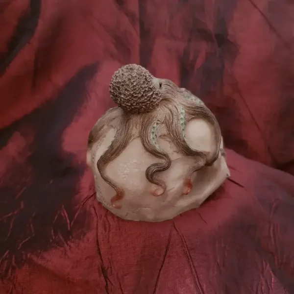 Crâne décoratif avec poulpe – Image 3