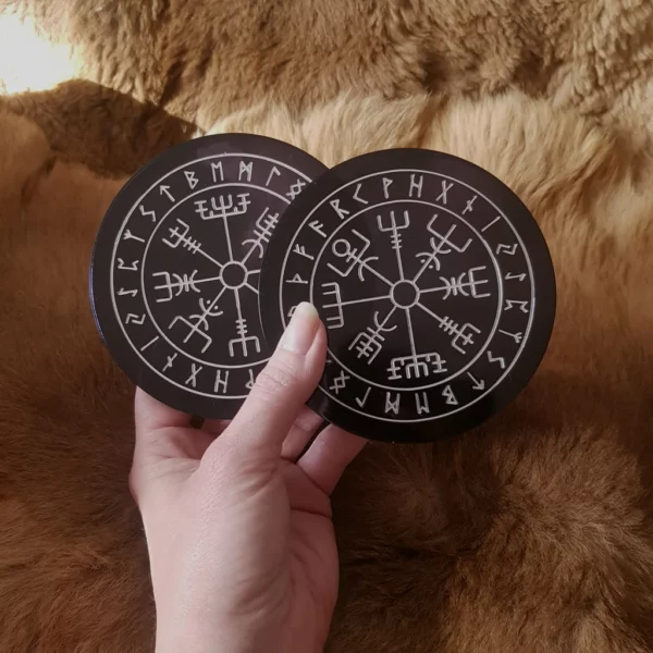 Lot de 2 dessous de verre viking Vegvisir