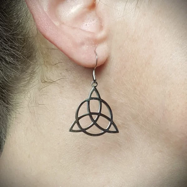 Boucles d'oreilles triquetra celtique – Image 4
