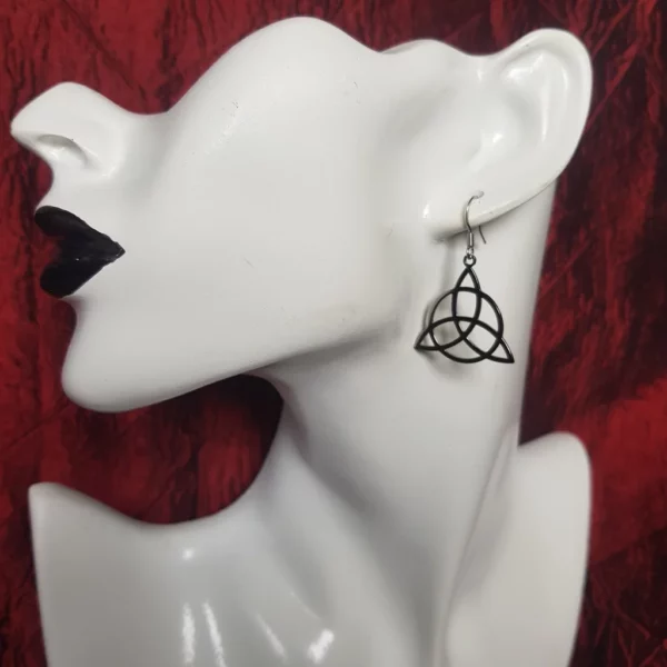 Boucles d'oreilles triquetra celtique – Image 3