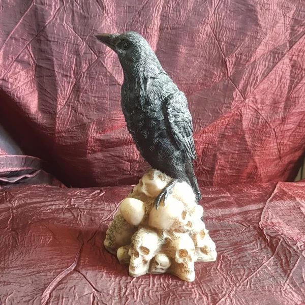 Statuette gothique le corbeau du cimetierre – Image 3