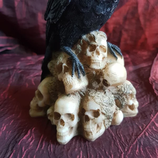 Statuette gothique le corbeau du cimetierre – Image 6
