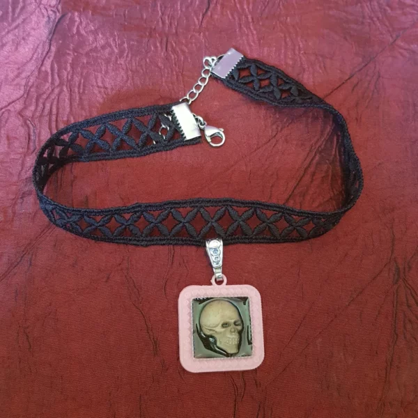 Collier gothique lolita tête de mort – Image 4