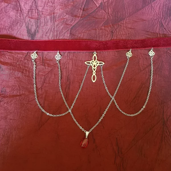 Collier ras de cou noeud et croix celtique – Image 2