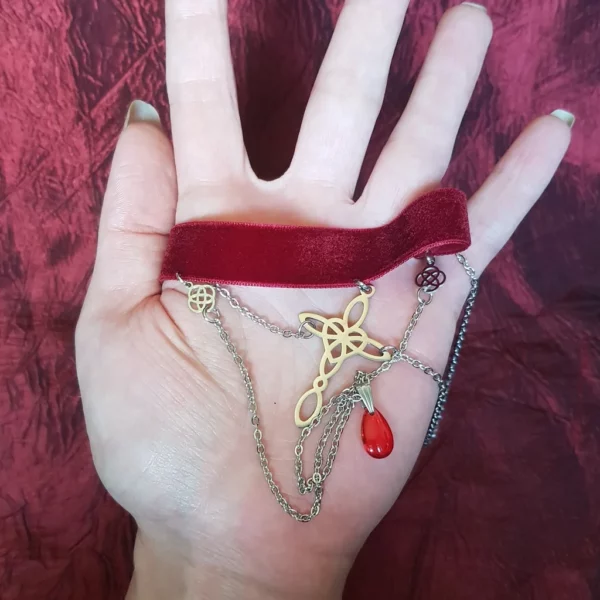 Collier ras de cou noeud et croix celtique – Image 3