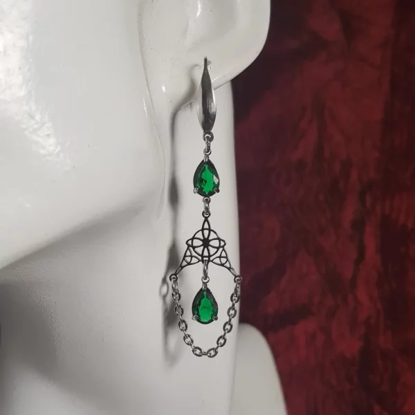 Boucles d'oreilles elfiques avec entrelacs