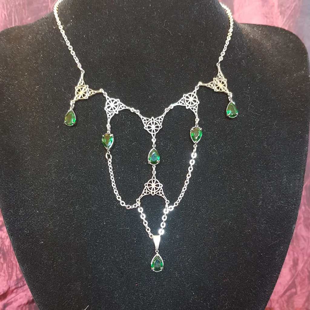 Grand collier elfique en acier inoxydable – Image 2