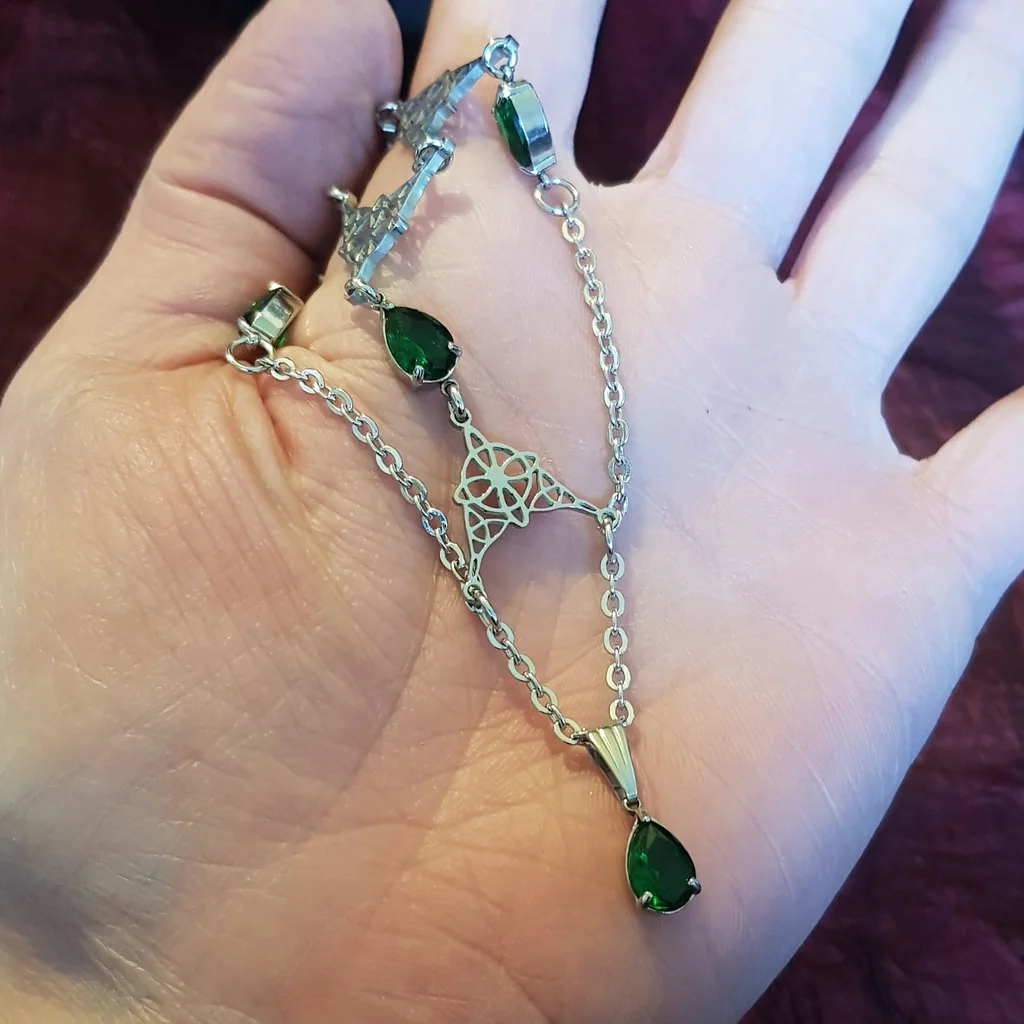 Grand collier elfique en acier inoxydable – Image 4