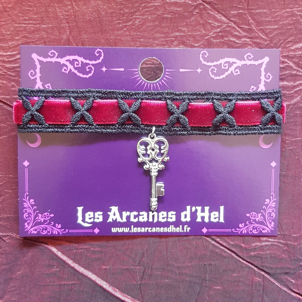 Collier tour de cou baroque clef des secrets – Image 4