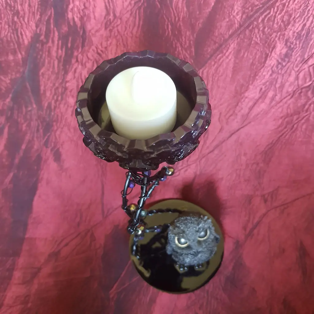 Bougeoir petit hibou d'automne – Image 5